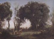 Jean Baptiste Camille  Corot Une matinee (mk11) Sweden oil painting artist